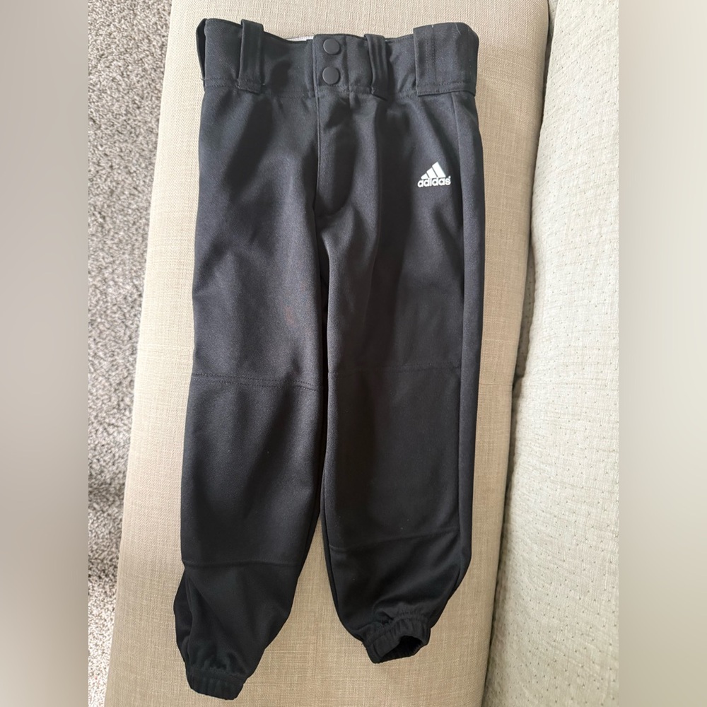 Adidas Kids Black Baseball Pants
